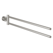 GROHE Atrio Handdoekhouder - 48.9cm - dubbel - draaibaar - supersteel SW224960
