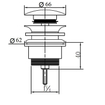 Best Design Nero Klikwaste 5/4" zonder overloop zwart SW106902