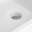 Wiesbaden Solid surface fontein rechts 40 x 22 x 10 cm mat wit SW102828