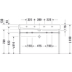 Duravit Vero wastafel 120x47cm 2 krgt met overloop gesl. wit 0293351