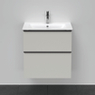 Duravit D-Neo wastafelonderkast 61x62.5x46.2cm 2 lades Betongrijs Mat SW640925