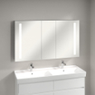 Villeroy & Boch My View 14+ spiegelkast met 3 deuren met LED verlichting verticaal 130x75x17.3cm incl. afsluitbare medicijnbox 1025447