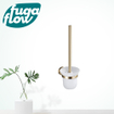 FugaFlow Eccelente Acces Toiletborstelhouder - rond - Geborsteld Messing PVD SW1123213