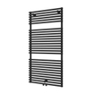 Plieger Florian Nxt M designradiator enkel horizontaal met middenaansluiting 1216x600mm 750W zwart grafiet (black graphite) 7255184