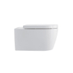 Duravit Starck Me wandclosetpack diepspoel Rimless 37x57cm met softclose closetzitting wit SW89009