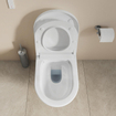 Duravit SensoWash D-Neo douchewc compact rimless diepspoel 37.8x57.7cm met closetzitting wit SW962033