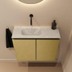 MONDIAZ TURE-DLUX 60cm toiletmeubel Oro. EDEN wastafel Opalo positie links. Zonder kraangat. SW1104467