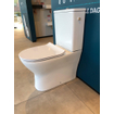 Nemo Go Tina PACK staand toilet zonder spoelrand met reservoir met Geberit spoelmechanisme met dunne softclose en takeoff zitting wit SW288421