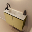 MONDIAZ TURE-DLUX 60cm toiletmeubel Oro. EDEN wastafel Ostra positie links. Met 1 kraangat. SW1104965