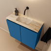 MONDIAZ TURE-DLUX 60cm toiletmeubel Jeans. EDEN wastafel Frappe positie midden. Zonder kraangat. SW1102848