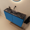 MONDIAZ TURE-DLUX 80cm toiletmeubel Jeans. EDEN wastafel Lava positie midden. Zonder kraangat. SW1103857