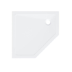 ZEZA Selva Douchebak - 90x90x4cm - vijfhoek - acryl - glans wit SW999946