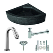 Wiesbaden One Pack Hardstenen hoekfontein 30x30x10 compl. SW95997