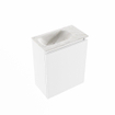 MONDIAZ TURE-DLUX 40cm toiletmeubel Talc. EDEN wastafel Ostra positie links. Zonder kraangat. SW1104646