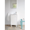 Duravit ME by Starck meubelfontein 43x30cm met 1 kraangat rechts met overloop met wondergliss wit SW84169