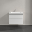 Villeroy & Boch Venticello wastafelonderkast 75.3x59cm 2x lade glossy wit GA51770