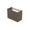 INK Versus Fonteinonderkast - 36x18x27cm - 1 deur - links en rechtsdraaiend - greeploos - MDF lak taupe mat SW157978