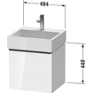 Duravit D-Neo wastafelonderkast 48.4x44x44.2cm 1 lade Eiken (terra) Mat SW641160