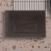 Geberit Duofix Element - UP 320 - QeramiQ metal bedieningsplaat - wand 112cm - rechthoekige knoppen - metaal gunmetal SW976094