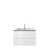 Duravit Me by starck wastafel 83x49cm 1 kraangat met overloop wit 0293429