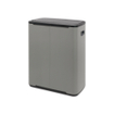 Brabantia Bo Touch Bin Afvalemmer - 2x30 liter - 2 kunststof binnenemmers - mineral concrete grey SW1117300