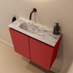 MONDIAZ TURE-DLUX 60cm toiletmeubel Fire. EDEN wastafel Glace positie links. Zonder kraangat. SW1103260