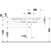 Duravit Durastyle wastafel 100x48cm kom re. 1 kraangat wit SW54169