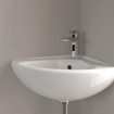 Villeroy & Boch Omnia Compact hoekfontein 55x45cm wit 0120241