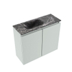 MONDIAZ TURE-DLUX 60cm toiletmeubel Greey. EDEN wastafel Lava positie links. Zonder kraangat. SW1103848