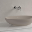 Villeroy & Boch Loop & friends opzetwastafel 56x38cm ovaal met overloop CeramicPlus almond SW644146