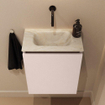 MONDIAZ TURE-DLUX 40cm toiletmeubel Rosee. EDEN wastafel Ostra positie midden. Zonder kraangat. SW1104997