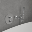 Villeroy & Boch Antao Inbouwthermostaat met tweeweg stopkraan - chroom SW974277