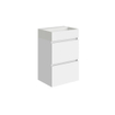 Xellanz Mini onderkast met 2 laden 45 cm glans wit en wastafel keramiek glans wit SW916915