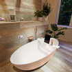 MONDIAZ FLOAT Vrijstaand bad - 170x80cm - kleur Rosee / Talc SW1015105