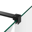 Saniclass Create inloopdouche reversed 120x100cm profielloos met antikalk en 8mm veiligheidsglas zwart mat TWEEDEKANS OUT9589