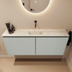 MONDIAZ TURE-DLUX 120cm toiletmeubel Greey. EDEN wastafel Ostra positie midden. Zonder kraangat. SW1104848