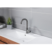 Fortifura Calvi wastafelkraan - hoog - draaibare uitloop - Geborsteld Gunmetal PVD SW809350