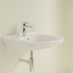 Villeroy en Boch O.novo Vita wastafel Vita met 1 kraangat met overloop 55x55cm wit 1025053