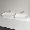 Villeroy & Boch Finion opzetwastafel 1 kraangat 60x44.5cm Ceramic+ zonder overloop stone white SW209542