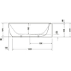 Duravit Luv bad ovaal 185x95cm hoek rechts mat wit SW228002