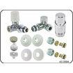 Riko luxe therm.rad.aansluitset haaks verkeerd rechts chroom SW159200