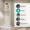 HansgrohePulsify Puro1jet showerpipe ecosmart 260 thermostatisch 3jet handdouche en doucheslang 160cm chroom SW1151867