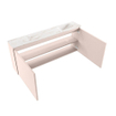 MONDIAZ TURE-DLUX 120cm toiletmeubel Rosee. EDEN wastafel Frappe positie rechts. Zonder kraangat. SW1103045
