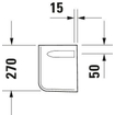 Duravit D Code sifonkap voor fontein 45cm wit 0315111