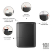 Brabantia Bo Touch Bin Afvalemmer - 2x30 liter - 2 kunststof binnenemmers - confident grey SW1117297