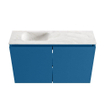 MONDIAZ TURE-DLUX 80cm toiletmeubel Jeans. EDEN wastafel Ostra positie links. Zonder kraangat. SW1104882