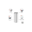Brabantia Touch Bin Afvalemmer - 30 liter - kunststof binnenemmer - brilliant steel SW1117548
