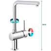 GROHE Minta Keukenkraan - hoog - l uitloop - chroom 0434436