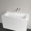 Villeroy & Boch Finion meubelwastafel 100x50 zonder kraangat zonder overloop stonewhite Ceramic+ stone white SW209389