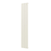 Plieger Cavallino Retto designradiator verticaal enkel middenaansluiting 1800x298mm 614W wit structuur 7252959